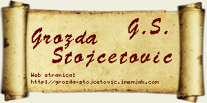 Grozda Stojčetović vizit kartica